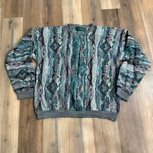 Tundra Men's Geometric Pattern Sweater - Multicolor